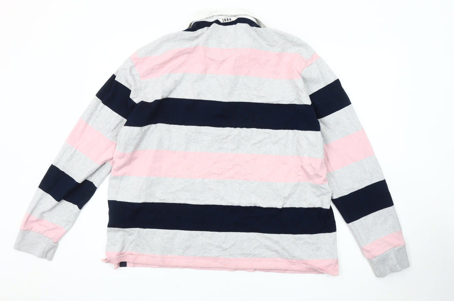 Marks and Spencer Men's 2XL Stripe Polo Multicoloured