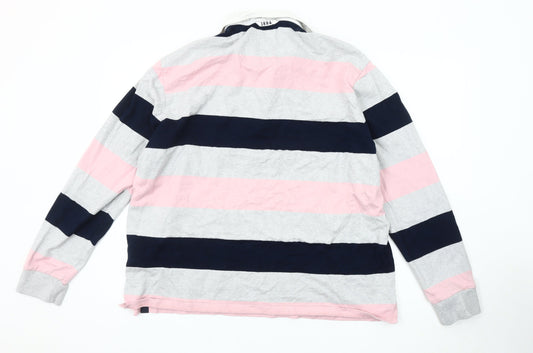 Marks and Spencer Men's 2XL Stripe Polo Multicoloured