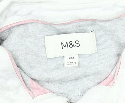 Marks and Spencer Men's 2XL Stripe Polo Multicoloured