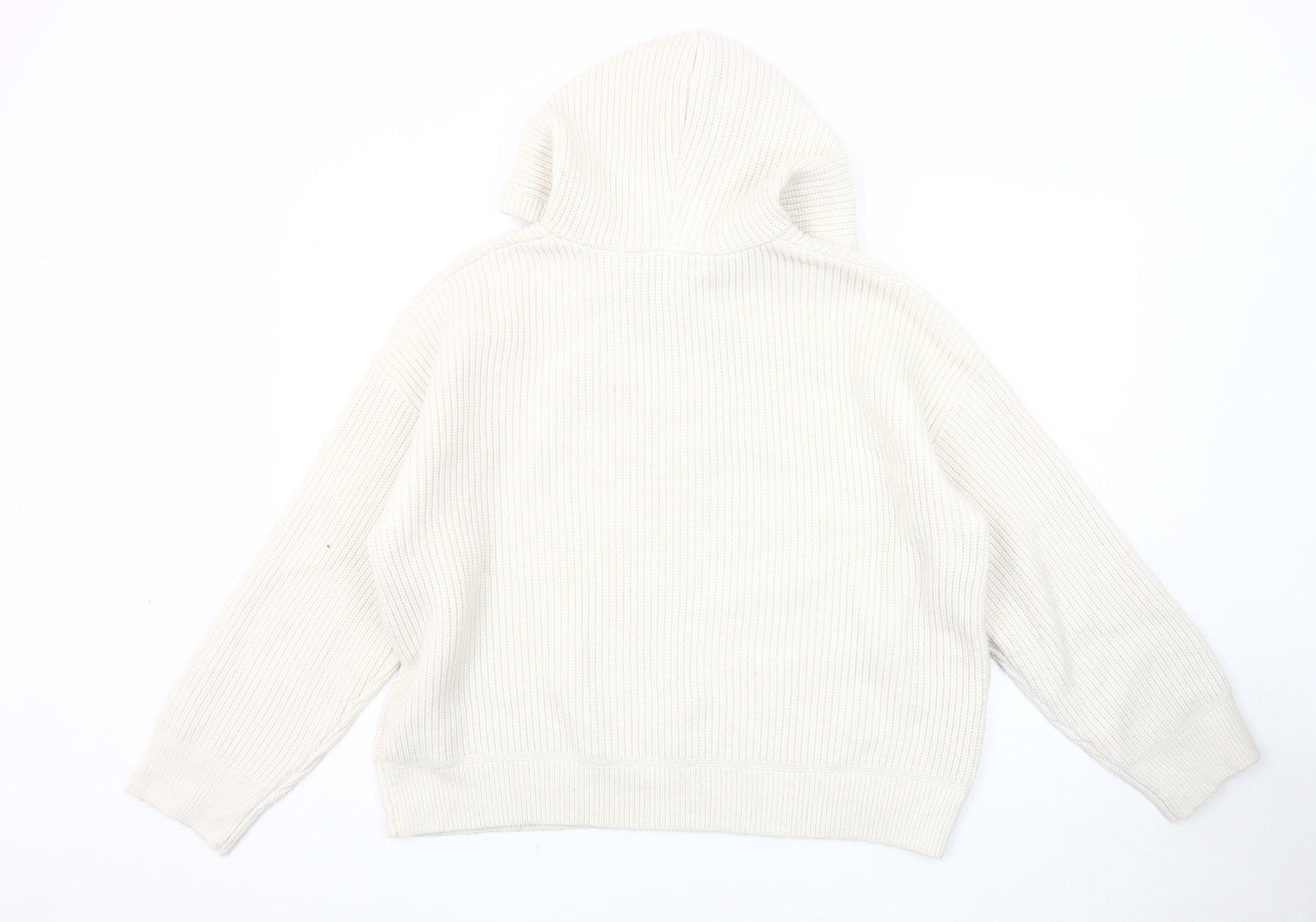 Mens UK Size L Marks and Spencer Ivory Pullover Hoodie