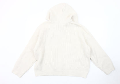 Mens UK Size L Marks and Spencer Ivory Pullover Hoodie