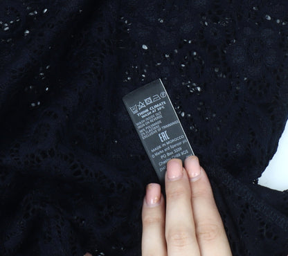 Marks and Spencer Women Black Lace Dress Size 16