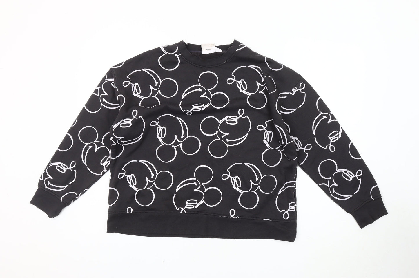 Womens UK Size 12 Disney Black Pullover Sweatshirt