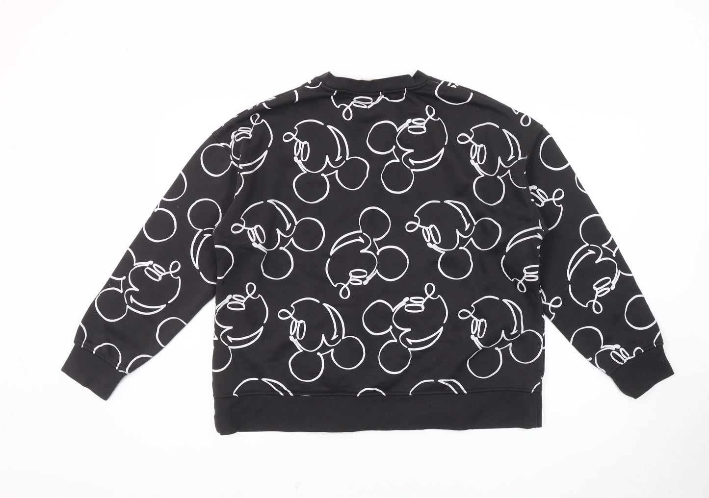 Womens UK Size 12 Disney Black Pullover Sweatshirt