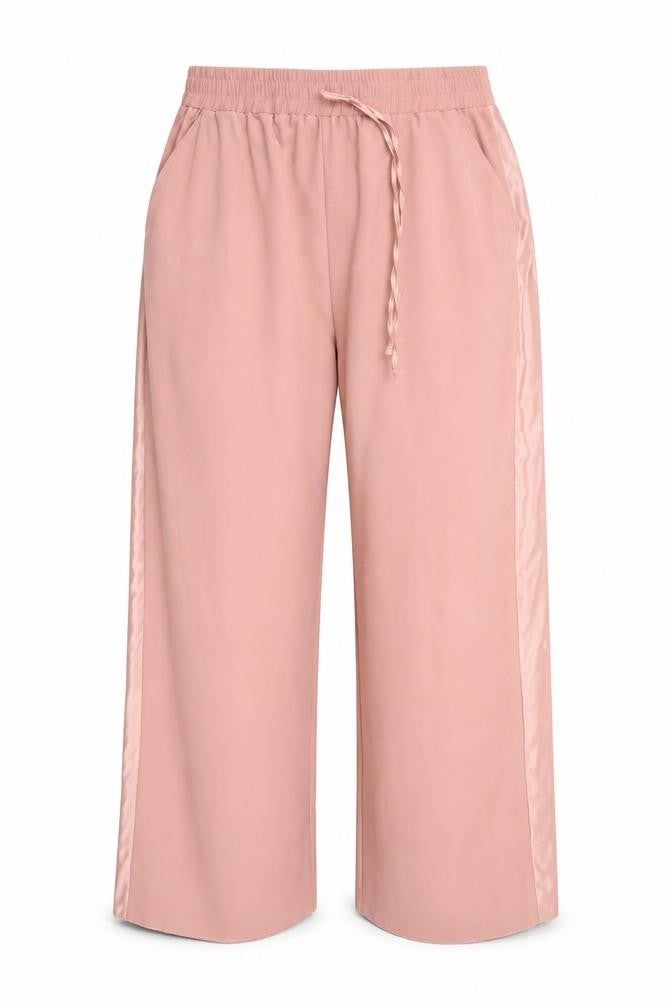 Womens UK Size 18 Principles Relaxed Fit Wide-Leg Pink Trousers