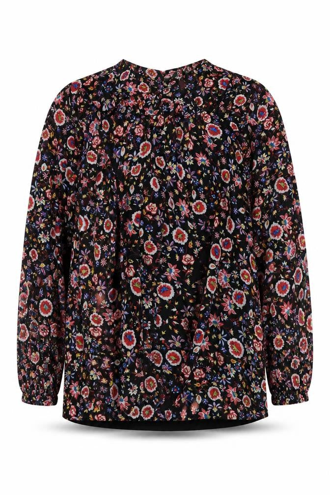 Marks and Spencer Women's Black Floral Dress, Size 12