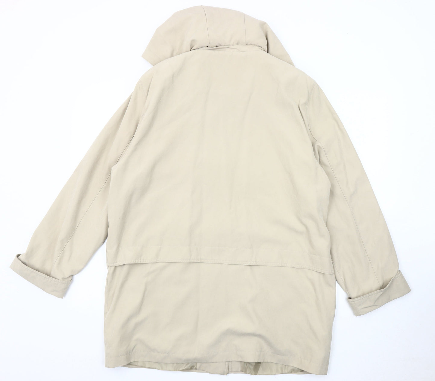 DANNA Women's Beige Mid-Length Jacket Size 16