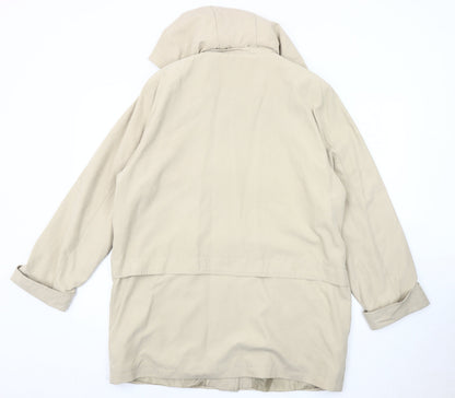 DANNA Women's Beige Mid-Length Jacket Size 16