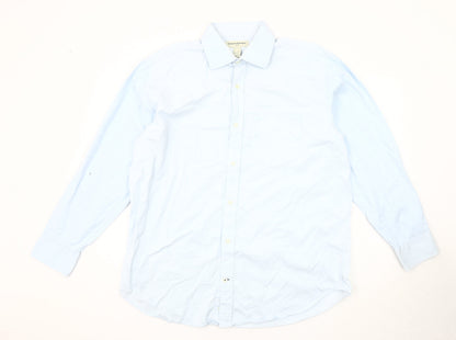 Banana Republic Men's Blue Button-Up Shirt XL