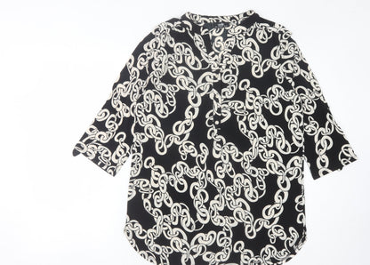 Womens UK Size M Wallis Black  Blouse