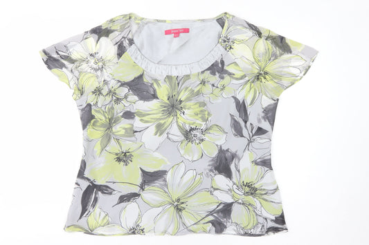 Jacques Vert Women's Floral Blouse, UK 16, Multicoloured