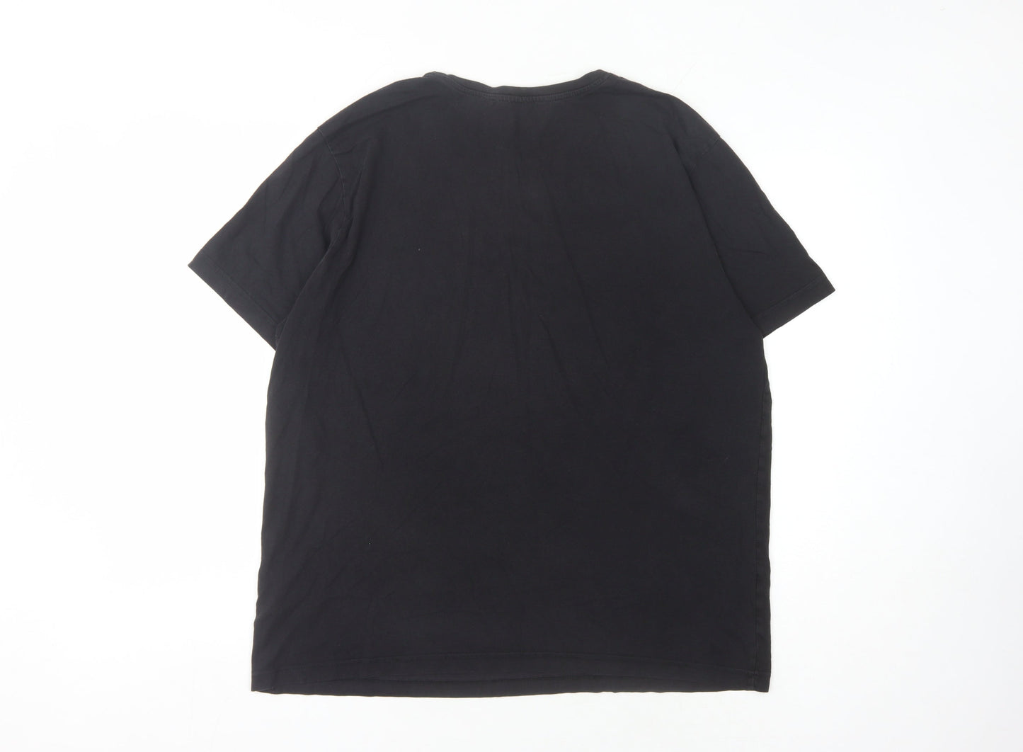 Mens UK Size L Duck and Cover Black  T-Shirt