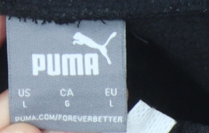 Puma Men's Black Sweat Shorts, Size L, Gym Wear