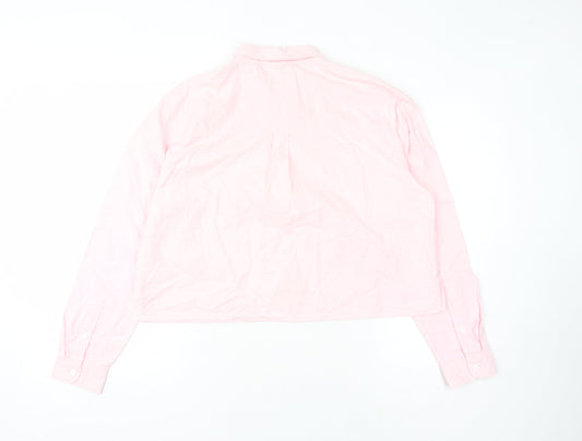 Jack Wills Women Pink Button-Up Shirt UK14