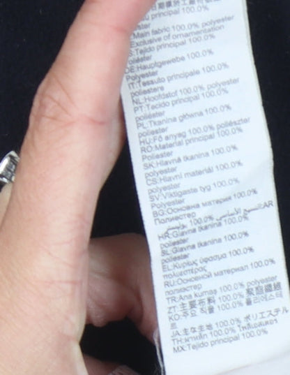 Quechua Black XS Unisex Zip Fleece Sweatshirt