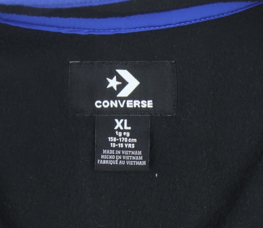 Converse Boys Black Fleece Pullover Sweatshirt XL
