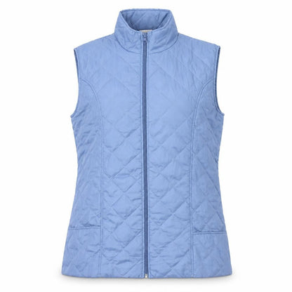Womens UK Size M Anne de Lancay Blue Quilted Coat