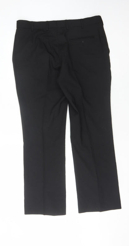 Karl Jackson Men's Black Trousers Size 36 Formal