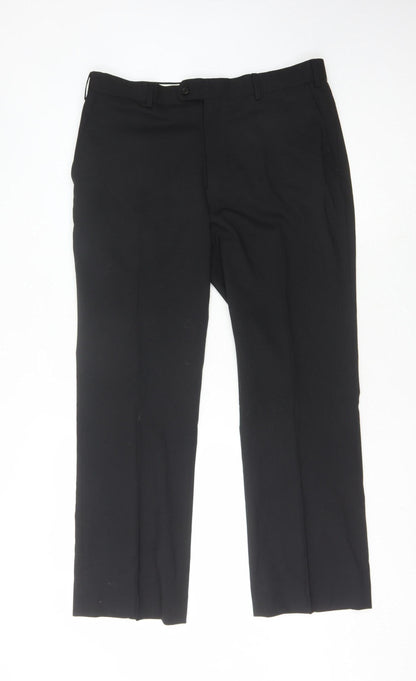Karl Jackson Men's Black Trousers Size 36 Formal