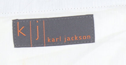 Karl Jackson Men's Black Trousers Size 36 Formal