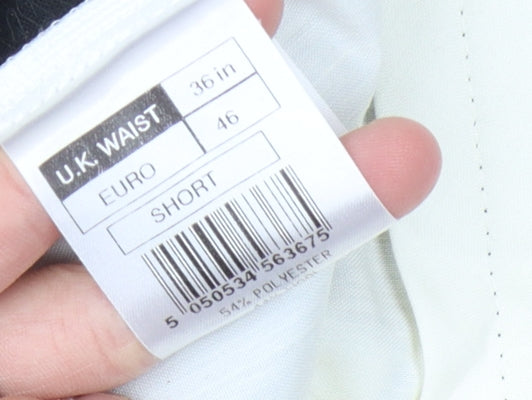 Karl Jackson Men's Black Trousers Size 36 Formal