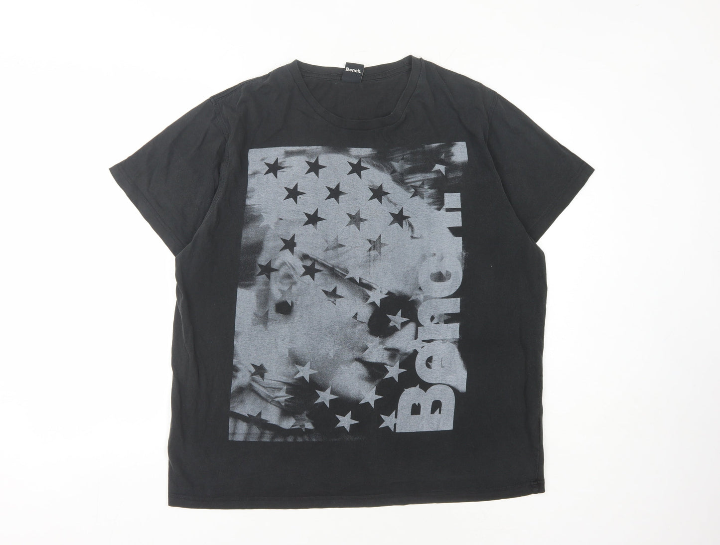 Mens UK Size XL Bench Black  T-Shirt