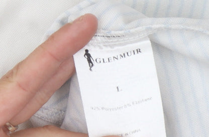 Unisex Adults UK Size L Glenmuir White  Polo