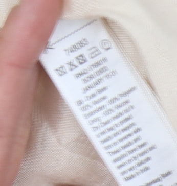 Monsoon Women Beige Silk Blazer, Size 8