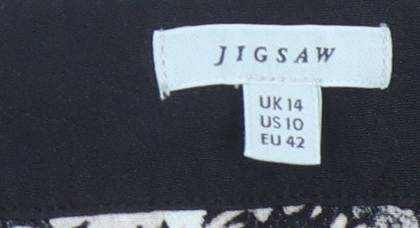 Womens UK Size 14 Jigsaw Black Camisole Tank
