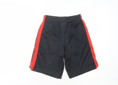 Under Armour Boys' Black Athletic Shorts Size M