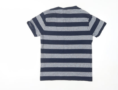 Regatta Men's Blue Striped Crew Neck T-Shirt Size S