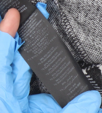 Lipsy Women's Black Check A-Line Skirt Size 14