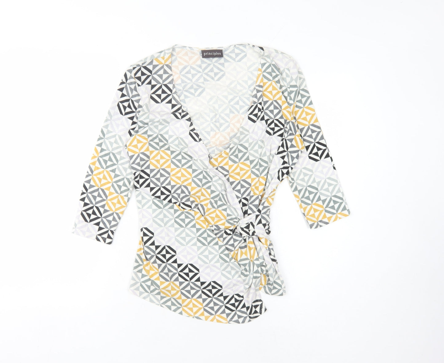 Principles Women's Multicoloured Wrap Blouse, Size 14