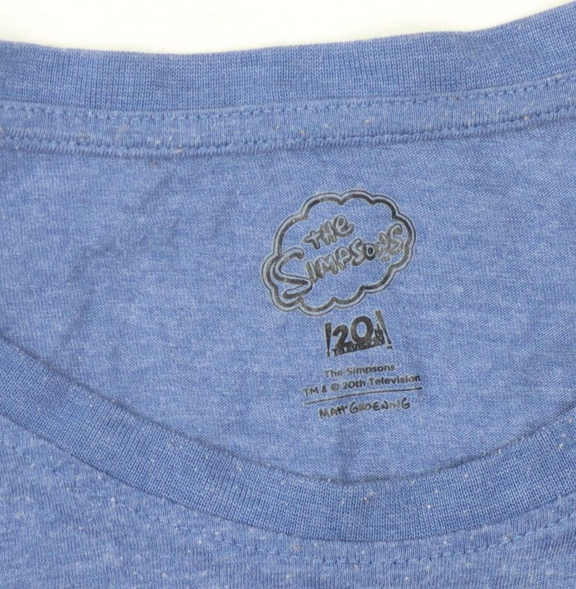 The Simpsons Men’s Blue 3XL T-Shirt with Homer Graphic