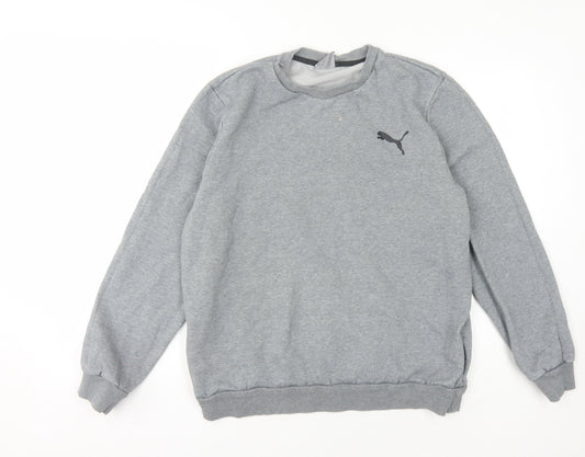 Mens UK Size L PUMA Grey Pullover Sweatshirt
