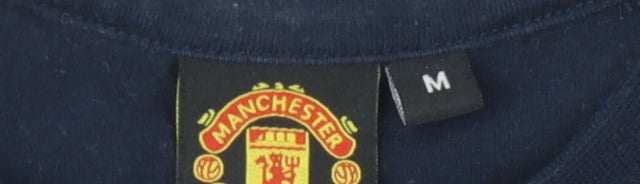 Manchester United Men's Blue M Cotton T-Shirt