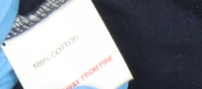 Manchester United Men's Blue M Cotton T-Shirt