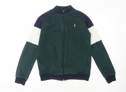 Next Boys Green Colourblock Full Zip Sweatshirt 15 Years
