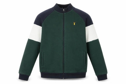 Next Boys Green Colourblock Full Zip Sweatshirt 15 Years