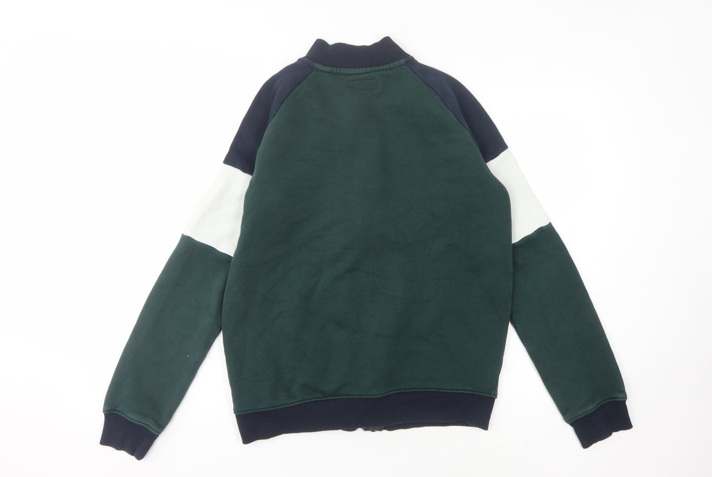 Next Boys Green Colourblock Full Zip Sweatshirt 15 Years