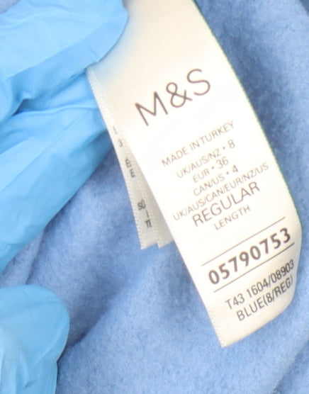 Womens UK Size 8 Marks and Spencer Blue Pullover Sweatshirt