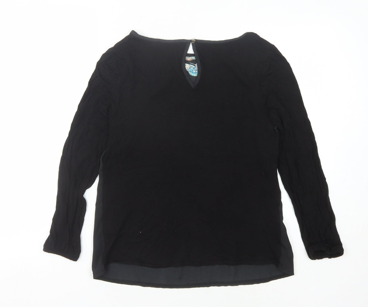 Womens UK Size S Oasis Black  Blouse