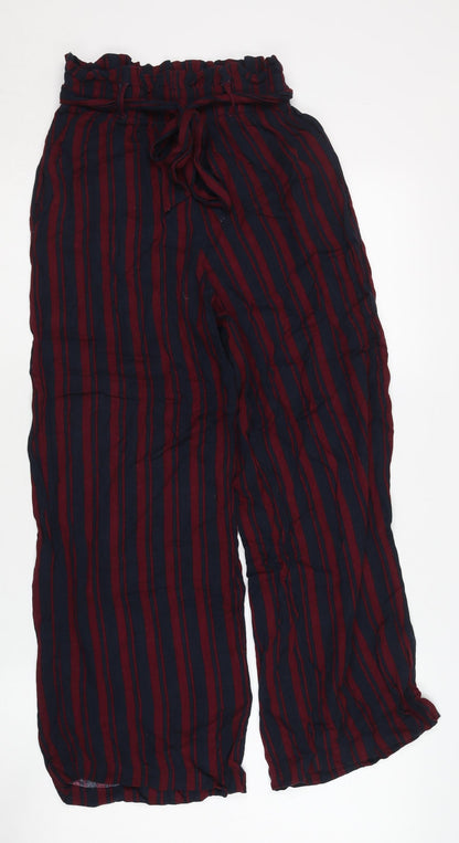 Womens UK Size XS Hollister Relaxed Fit Casual Multicoloured Trousers