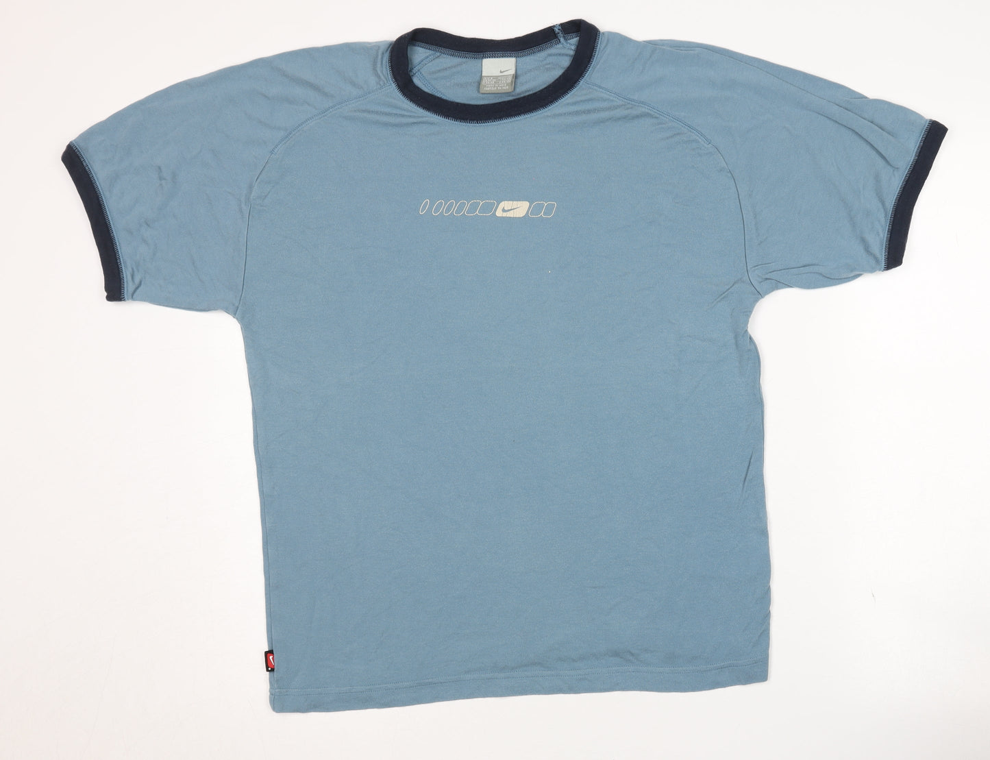 Nike Men's Blue Lyocell Crew Neck T-Shirt Size S
