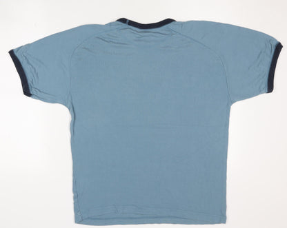 Nike Men's Blue Lyocell Crew Neck T-Shirt Size S