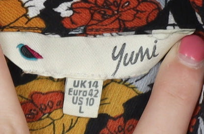 Womens UK Size L Yumi Multicoloured  Blouse