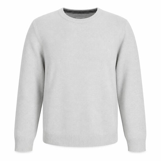 Kromstadt Men's Grey Cotton Pullover Sweater L Casual