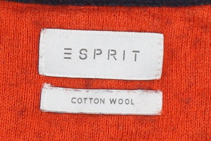 Esprit Men's Blue Pullover Jumper, Size S, Casual Striped