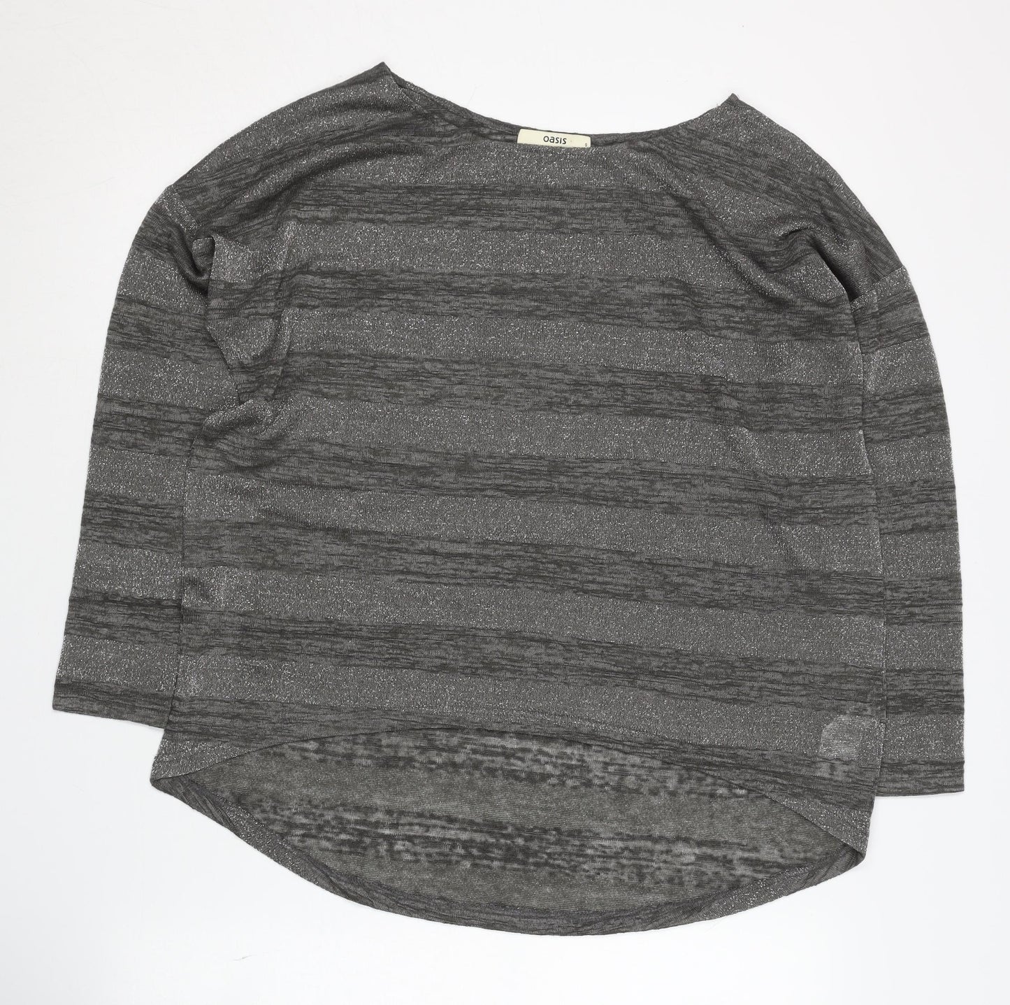 Womens UK Size S Oasis Grey Pullover Jumper