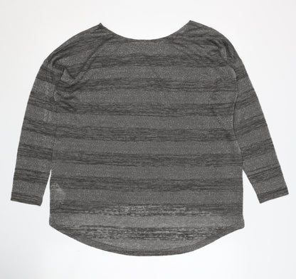 Womens UK Size S Oasis Grey Pullover Jumper